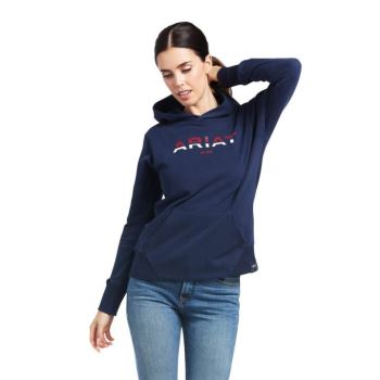 Ariat 3D Logo 2.0 Hoodie Námornícka Modrá | 1o8ASc8B