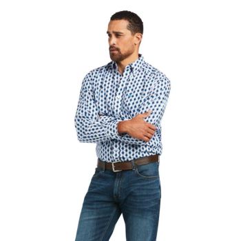 Ariat Abraham Klasické Fit Shirt Biele | s5FwmKxl