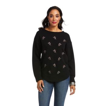 Ariat All Boots Sweatshirt Čierne | I3pr7UKp