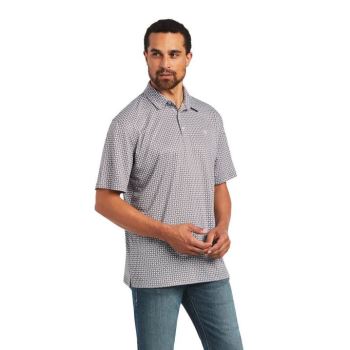 Ariat All Over Print Polo Biele | RzUPcCPJ