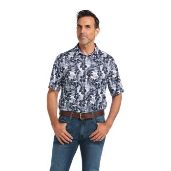 Ariat All Over Print Polo Biele | jsWG5VQK