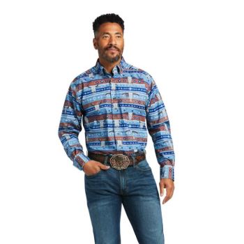 Ariat Amir Klasické Fit Shirt Modre | NCWjGoOh