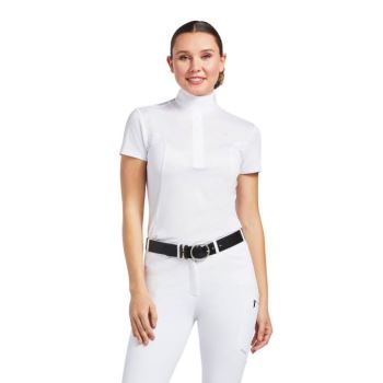 Ariat Aptos Show Shirt Biele | TGp0ohil