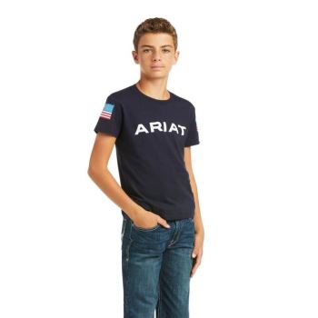 Ariat Ariat Branded T-Shirt Námornícka Modrá | kr5u0xF4