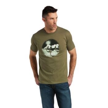Ariat Ariat Desert Scape T-Shirt Military Heather | EDjlwwCg