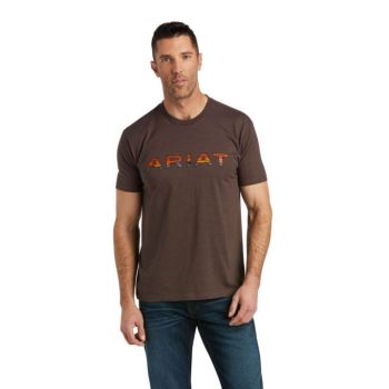 Ariat Ariat Dusk Fill T-Shirt Hnede | JpIlazAQ
