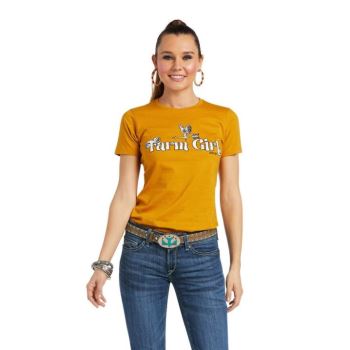 Ariat Ariat Farm Girl Tee Buckhorn Heather | tLyYZgz7