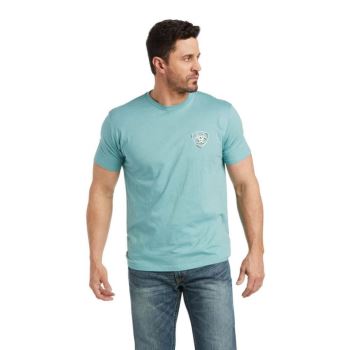 Ariat Ariat Glitch T-Shirt Modre | SlzI0v89