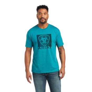 Ariat Ariat Gradient T-Shirt Tyrkysové Zelene | EQukARDm