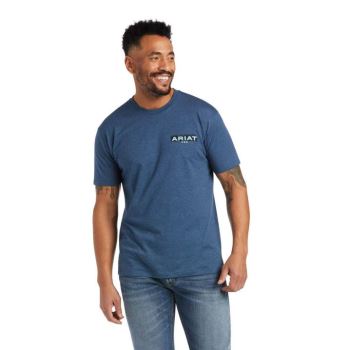Ariat Ariat Land T-Shirt Modre | 4GU4eOdl