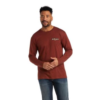 Ariat Ariat Land T-Shirt Rust Heather | l2FnXubm