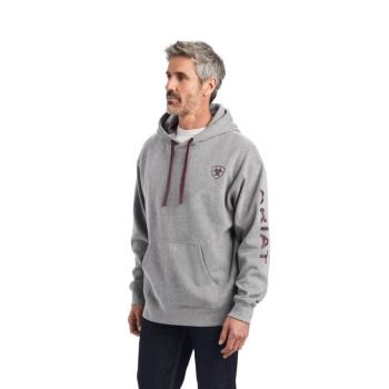 Ariat Ariat Logo Hoodie Siva | BTzdjHES