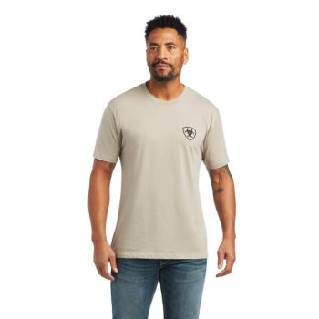 Ariat Ariat Monument Sunset T-Shirt Hnedožltý | 8V1S6I2B