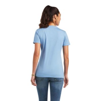 Ariat Ariat Paisley Flag T-Shirt Modre | NjWQ3oAD