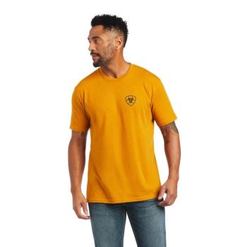 Ariat Ariat Rope Shield T-Shirt Buckthorn Heather | OO2YWgMY