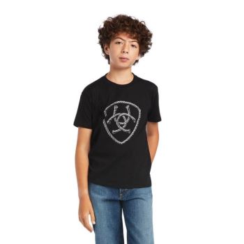 Ariat Ariat Rope Shield T-Shirt Čierne | axwUFdnd