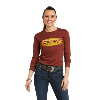 Ariat Ariat Serape Tee Rust Heather | JiH07hQ7