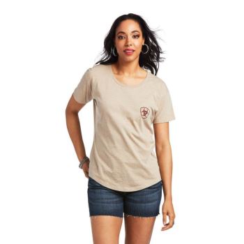 Ariat Ariat Sod Tractor T-Shirt Oatmeal Heather | O62kn1AM