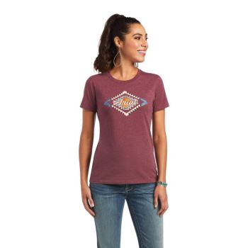 Ariat Ariat Sol T-Shirt Bordove | 1GFoFm3v