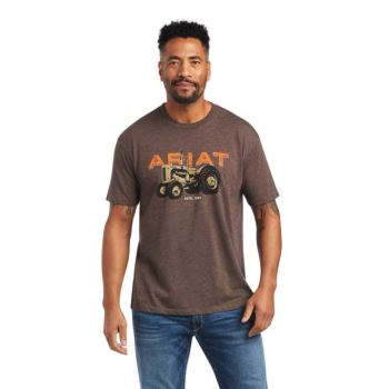 Ariat Ariat Tractor T-Shirt Hnede | SwR8x1HC