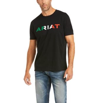 Ariat Ariat Viva Mexico T-Shirt Čierne | Ee9gpNHa