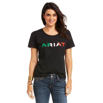 Ariat Ariat Viva Mexico T-Shirt Čierne | Wnks5rkE