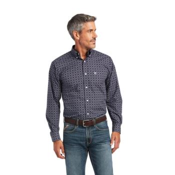 Ariat Arman Fitted Shirt Modre | tCz9Omfr