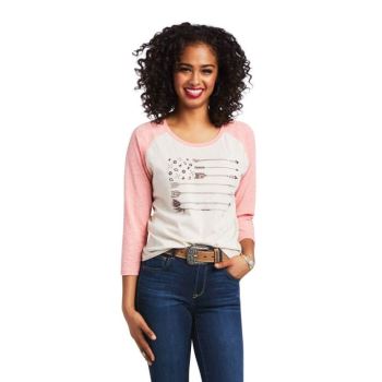Ariat Arrow Raglan Shirt Oatmeal Heather | X1NRzcKl