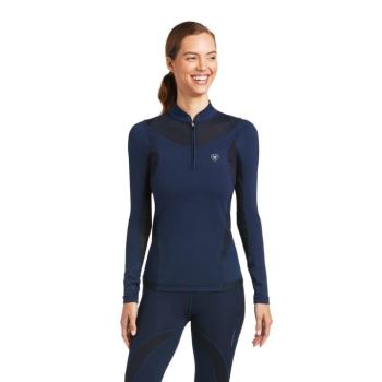 Ariat Ascent 1/4 Zip Baselayer Námornícka Modrá | sjLDxAcM
