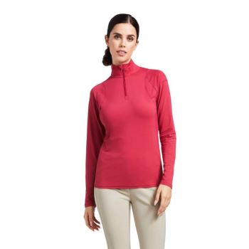 Ariat Auburn 1/4 Zip Baselayer Červené | l3dKCqdS