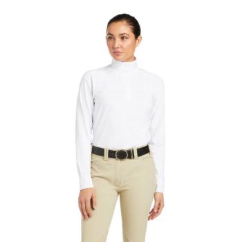 Ariat Auburn Show Shirt Biele | BIS2EfdD