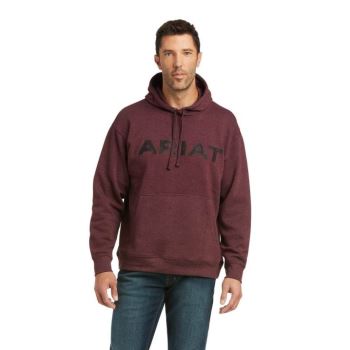 Ariat Basic Hoodie Sweatshirt Malbec Heather Raised Ariat | bS2AgHxm