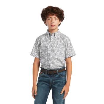 Ariat Baylor Klasické Fit Shirt Biele | VYz0mGO2