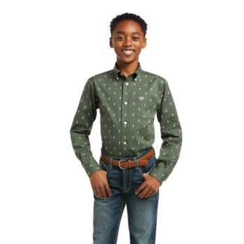 Ariat Bertel Klasické Fit Shirt Hemlock | hAe9bpag