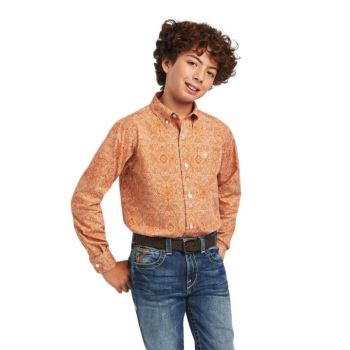 Ariat Braylon Klasické Fit Shirt Amber Dusk | gQCdkbNR