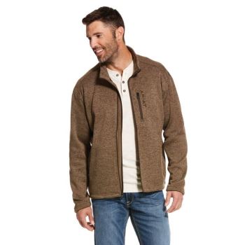 Ariat Caldwell Full Zip Hnedožltý | IxMF0Ulu