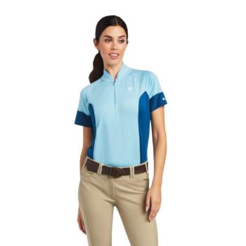 Ariat Cambria Jersey 1/4 Zip Baselayer Modre | ByBns04X