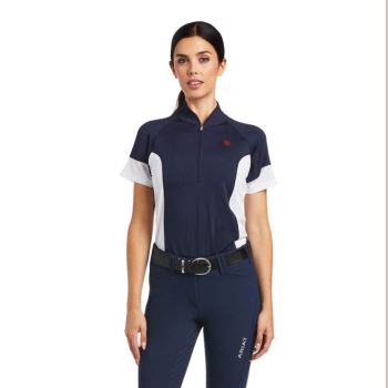 Ariat Cambria Jersey 1/4 Zip Baselayer Námornícka Modrá | o7l1Q2O3