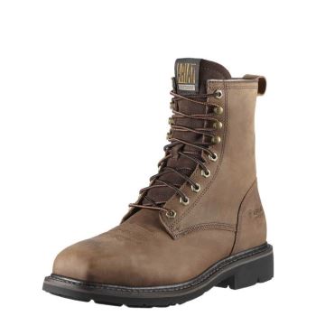 Ariat Cascade 8" Siroke Topanky Square Spicou Steel Spicou Pracovná Boot Hnede | lltCHh0D