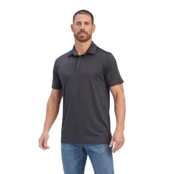 Ariat Charger 2.0 Fitted Polo Tmavo Siva | MPMk7sKf