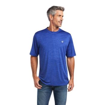 Ariat Charger Basic T-Shirt Modre | LY0Wp18H