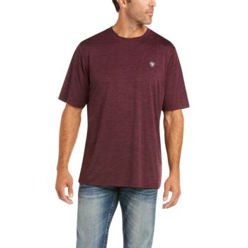 Ariat Charger Grafika Eagle T-Shirt Malbec | VrstcZQO