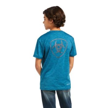 Ariat Charger Shield Tee Tyrkysové | fQT69f1Q