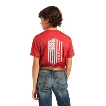 Ariat Charger Vertical Flag Tee Scooter | autmDsJ9