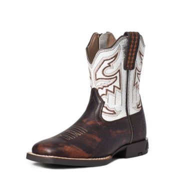 Ariat Child Sorting Pen Western Boot Marbled Mahogany | 48wtscPP