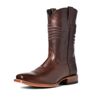 Ariat Circuit Patriot Square Spicou Western Boot Hnede | PVRiaBdh