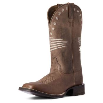 Ariat Circuit Patriot Western Boot Červené Hnede | K2I3BCYA