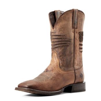 Ariat Circuit Patriot Western Boot Červené Hnede | loKZmVYP