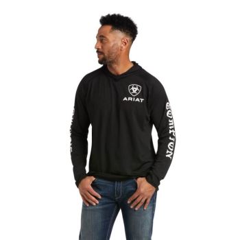 Ariat Compton Cowboys Tek Base Sweatshirt Čierne | H14blSs1