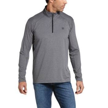 Ariat Cornell Base Layer 1/4 Zip Siva | 9yt7ECEr